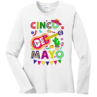 Cinco De Mayo Mexican Fiesta 5 De Mayo Funny Cinco de Mayo Ladies Long Sleeve Shirt