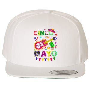 Cinco De Mayo Mexican Fiesta 5 De Mayo Funny Cinco de Mayo Wool Snapback Cap