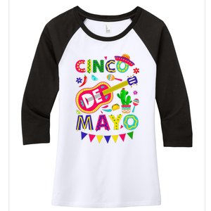 Cinco De Mayo Mexican Fiesta 5 De Mayo Funny Cinco de Mayo Women's Tri-Blend 3/4-Sleeve Raglan Shirt