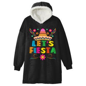 Cinco De Mayo Lets Fiesta Mexican Party Cinco De Mayo Hooded Wearable Blanket