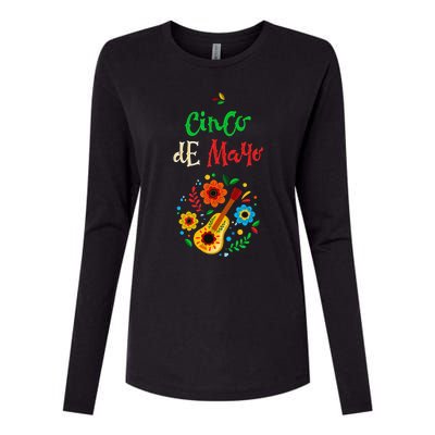 Cinco De Mayo Lets Fiesta Squad 5 De Mayo Mexican Fiesta Womens Cotton Relaxed Long Sleeve T-Shirt