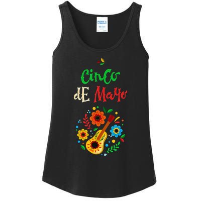 Cinco De Mayo Lets Fiesta Squad 5 De Mayo Mexican Fiesta Ladies Essential Tank