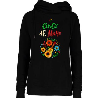 Cinco De Mayo Lets Fiesta Squad 5 De Mayo Mexican Fiesta Womens Funnel Neck Pullover Hood