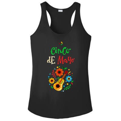 Cinco De Mayo Lets Fiesta Squad 5 De Mayo Mexican Fiesta Ladies PosiCharge Competitor Racerback Tank