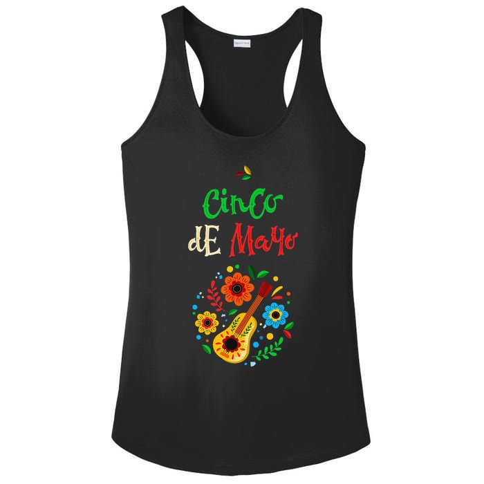 Cinco De Mayo Lets Fiesta Squad 5 De Mayo Mexican Fiesta Ladies PosiCharge Competitor Racerback Tank