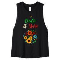 Cinco De Mayo Lets Fiesta Squad 5 De Mayo Mexican Fiesta Women's Racerback Cropped Tank