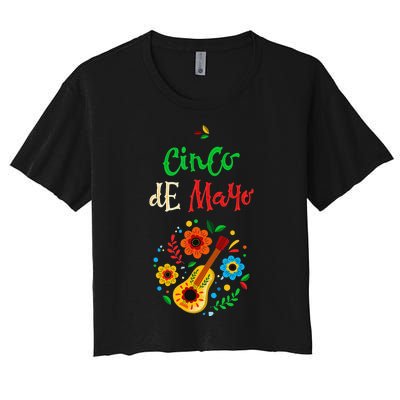 Cinco De Mayo Lets Fiesta Squad 5 De Mayo Mexican Fiesta Women's Crop Top Tee