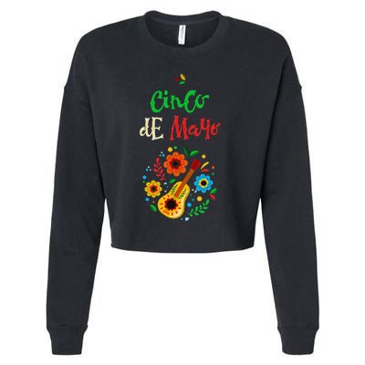 Cinco De Mayo Lets Fiesta Squad 5 De Mayo Mexican Fiesta Cropped Pullover Crew