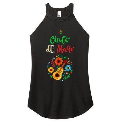 Cinco De Mayo Lets Fiesta Squad 5 De Mayo Mexican Fiesta Women’s Perfect Tri Rocker Tank