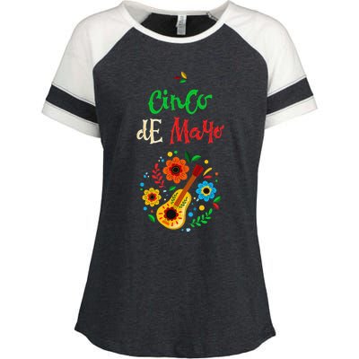 Cinco De Mayo Lets Fiesta Squad 5 De Mayo Mexican Fiesta Enza Ladies Jersey Colorblock Tee