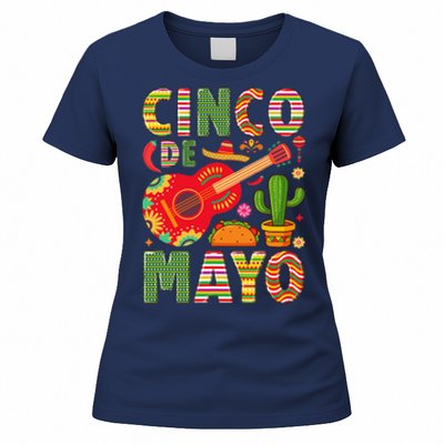 Cinco De Mayo Lets Fiesta Squad 5 De Mayo Mexican Fiesta Women's T-Shirt