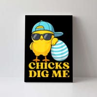 Chicks Dig Me Easter Happy Easter Funny Canvas