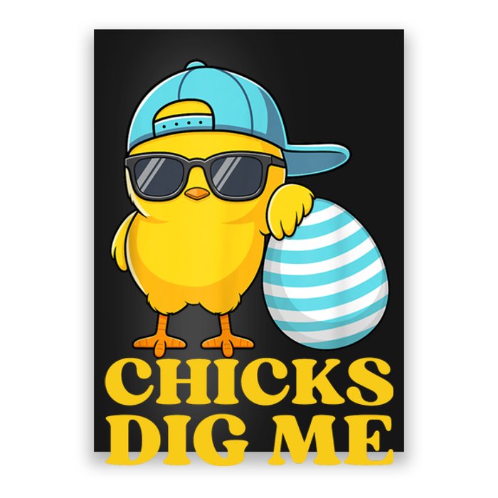 Chicks Dig Me Easter Happy Easter Funny Poster