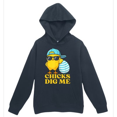 Chicks Dig Me Easter Happy Easter Funny Urban Pullover Hoodie