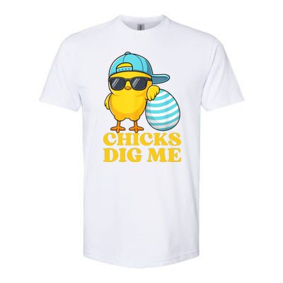 Chicks Dig Me Easter Happy Easter Funny Softstyle® CVC T-Shirt