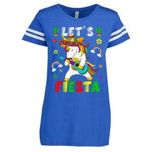 Cinco De Mayo Party Lets Fiesta Dancing Mexican Unicorn Enza Ladies Jersey Football T-Shirt