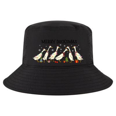 Christmas Duck Merry Duckmas Merry Christmas Holiday Season Cool Comfort Performance Bucket Hat