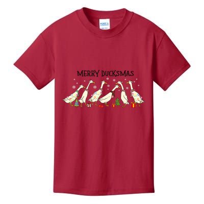Christmas Duck Merry Duckmas Merry Christmas Holiday Season Kids T-Shirt