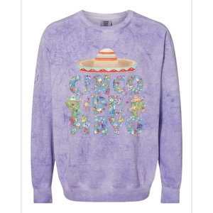 Cinco de mayo Mexican Fiesta 5 de mayo Colorblast Crewneck Sweatshirt