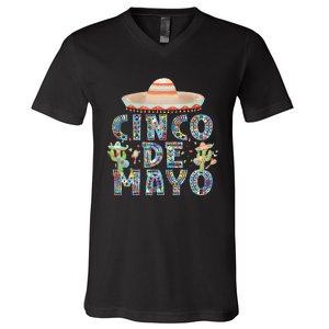 Cinco de mayo Mexican Fiesta 5 de mayo V-Neck T-Shirt