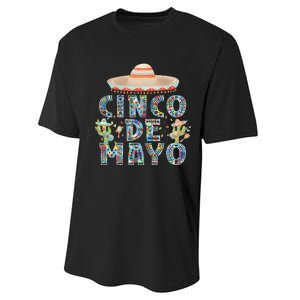 Cinco de mayo Mexican Fiesta 5 de mayo Performance Sprint T-Shirt