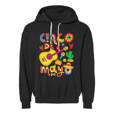 Cinco De Mayo Mexican Fiesta 5 De Mayo Garment-Dyed Fleece Hoodie