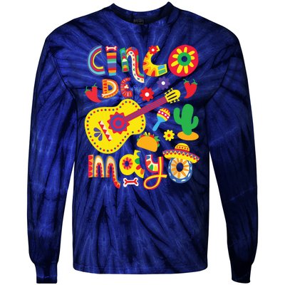 Cinco De Mayo Mexican Fiesta 5 De Mayo Tie-Dye Long Sleeve Shirt