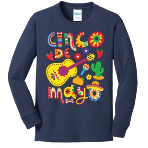 Cinco De Mayo Mexican Fiesta 5 De Mayo Kids Long Sleeve Shirt