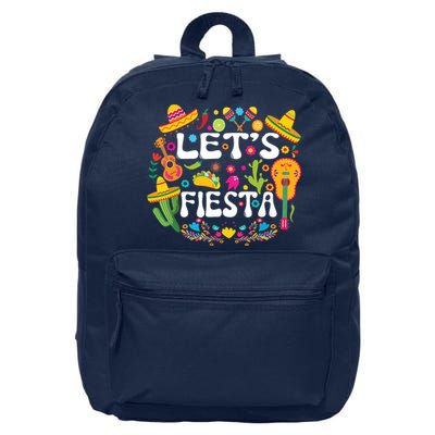 Cinco De Mayo Party Lets Fiesta Mexican 16 in Basic Backpack