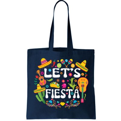 Cinco De Mayo Party Lets Fiesta Mexican Tote Bag