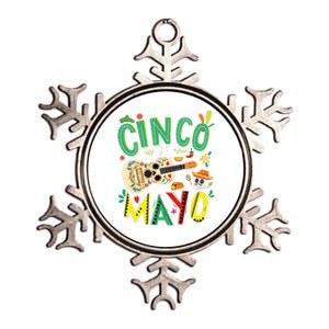 Cinco De Mayo Lets Fiesta Squad 5 De Mayo Mexican Fiesta Metallic Star Ornament