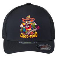 Cinco De Mayo Skull Fiesta Flexfit Unipanel Trucker Cap