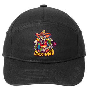 Cinco De Mayo Skull Fiesta 7-Panel Snapback Hat