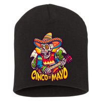 Cinco De Mayo Skull Fiesta Short Acrylic Beanie