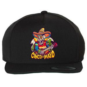 Cinco De Mayo Skull Fiesta Wool Snapback Cap