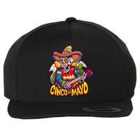 Cinco De Mayo Skull Fiesta Wool Snapback Cap