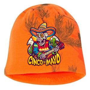 Cinco De Mayo Skull Fiesta Kati - Camo Knit Beanie