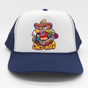 Cinco De Mayo Skull Fiesta Trucker Hat