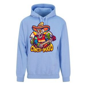 Cinco De Mayo Skull Fiesta Unisex Surf Hoodie