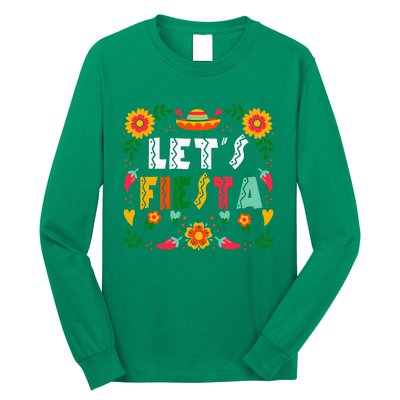 Cinco De Mayo Party Lets Fiesta Mexican Long Sleeve Shirt