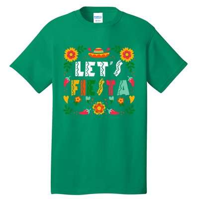 Cinco De Mayo Party Lets Fiesta Mexican Tall T-Shirt