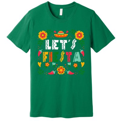 Cinco De Mayo Party Lets Fiesta Mexican Premium T-Shirt