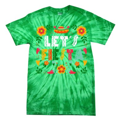 Cinco De Mayo Party Lets Fiesta Mexican Tie-Dye T-Shirt