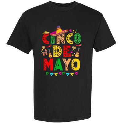 Cinco De Mayo Mexican Fiesta 5 De Mayo Garment-Dyed Heavyweight T-Shirt