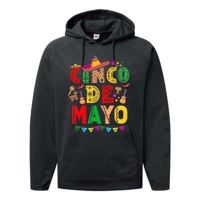 Cinco De Mayo Mexican Fiesta 5 De Mayo Performance Fleece Hoodie