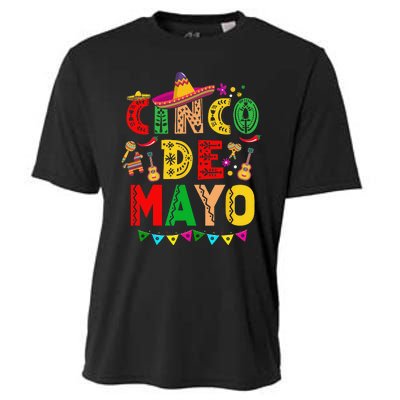 Cinco De Mayo Mexican Fiesta 5 De Mayo Cooling Performance Crew T-Shirt