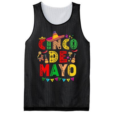 Cinco De Mayo Mexican Fiesta 5 De Mayo Mesh Reversible Basketball Jersey Tank