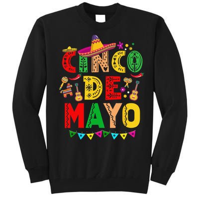 Cinco De Mayo Mexican Fiesta 5 De Mayo Tall Sweatshirt