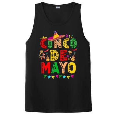 Cinco De Mayo Mexican Fiesta 5 De Mayo PosiCharge Competitor Tank