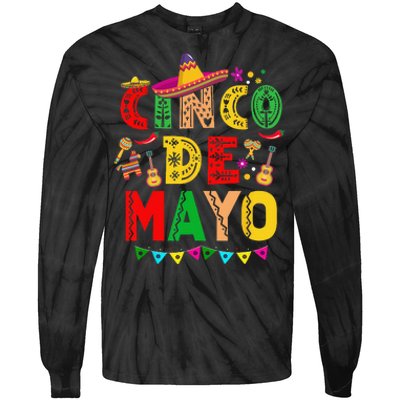 Cinco De Mayo Mexican Fiesta 5 De Mayo Tie-Dye Long Sleeve Shirt